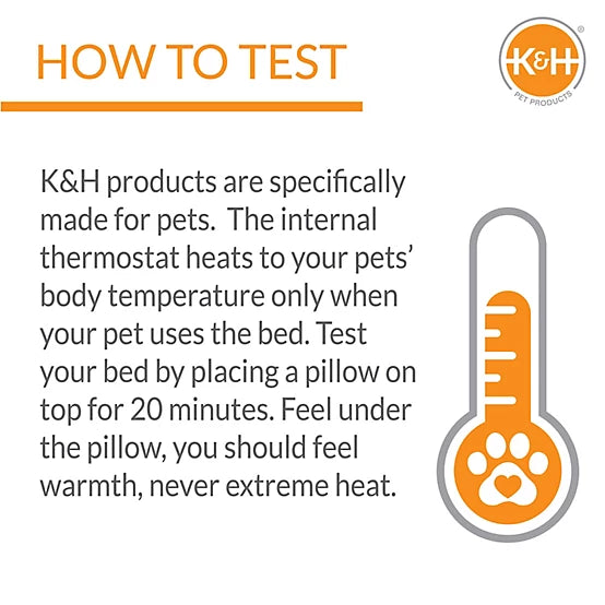 K&H Pet Products Extreme-Weather Heated Petite Kitty Cat Bed Pad