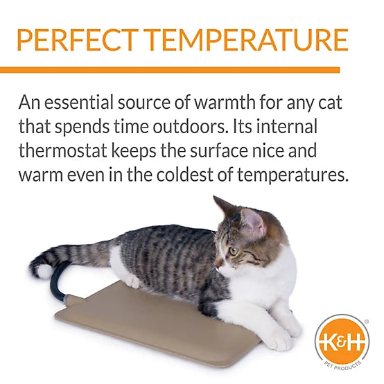 K&H Pet Products Extreme-Weather Heated Petite Kitty Cat Bed Pad