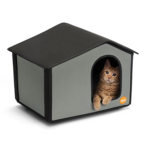 K&H Pet Products Outdoor Heated Nylon Cat House