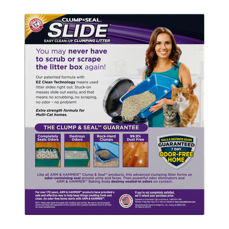 ARM & HAMMER SLIDE Easy Clean-Up Multi-Cat Clumping Cat Litter, 28 lb
