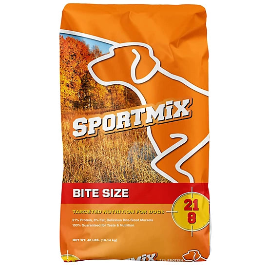Sportmix 21/8 Performance Bite Size Adult Meat Meal Recipe Dry Dog Food, 40 lb. Bag