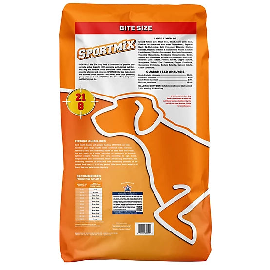 Sportmix 21/8 Performance Bite Size Adult Meat Meal Recipe Dry Dog Food, 40 lb. Bag