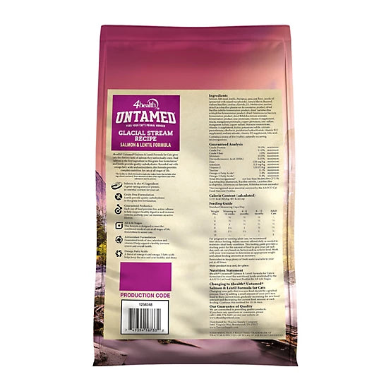 4health Untamed Glacial Stream All Life Stages Indoor Grain-Free Salmon and Lentils Formula Dry Cat Food, 6lb