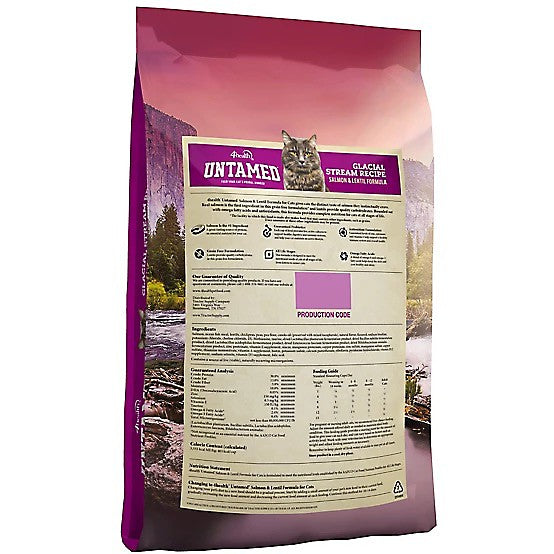 4health Untamed Glacial Stream All Life Stages Indoor Grain-Free Salmon and Lentils Formula Dry Cat Food, 15lb