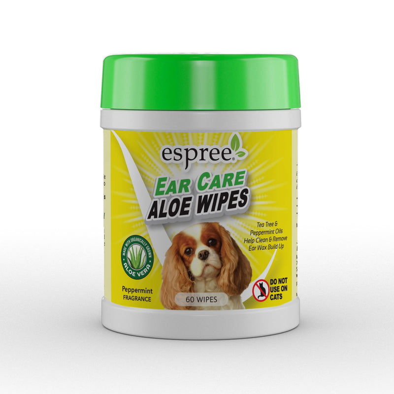 Espree Ear Care Aloe Cleansing Wipes For Dogs 60 Count