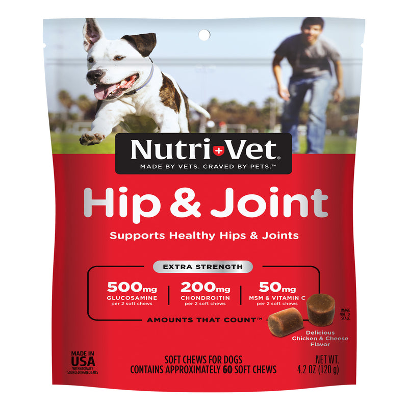 Nutri-Vet Hip & Joint Extra Strength Soft Chews 60 Count