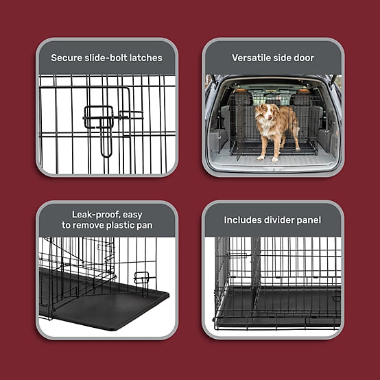 Retriever 2-Door Metal Wire Pet Crate