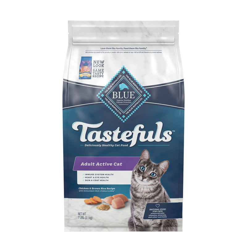 Blue Buffalo Tastefuls Active Natural Adult Dry Cat Food, Chicken 7lb. bag