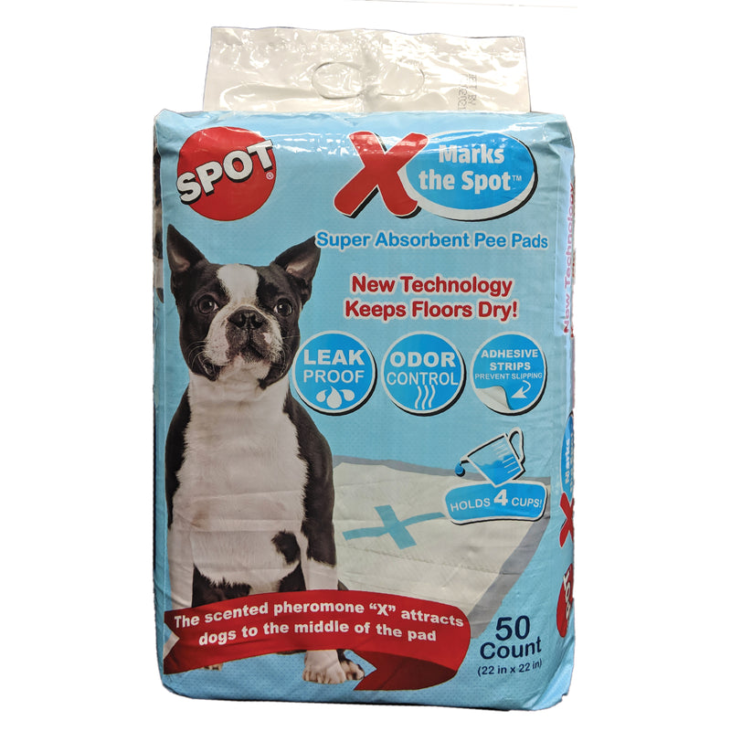 Ethical Products SPOT X Marks The Spot Puppy Pads 50 Pack 22"X22"