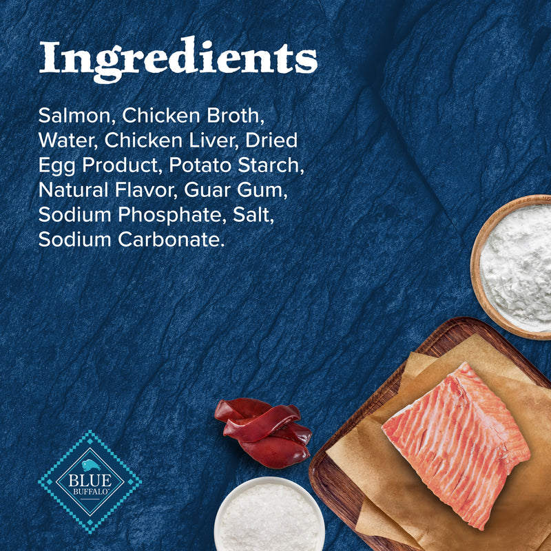 Blue Buffalo Wilderness Trail Toppers Wild Cuts Natural High-Protein Dog Wet Food, Salmon Bites in Hearty Gravy, 3-oz Pouch