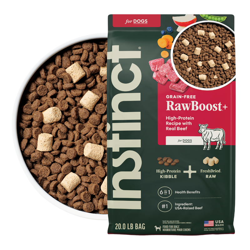 Instinct Raw Boost Grain Free Recipe with Real Beef Natural Dry Dog Food