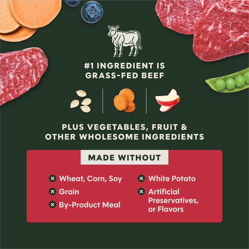Instinct Raw Boost Grain Free Recipe with Real Beef Natural Dry Dog Food