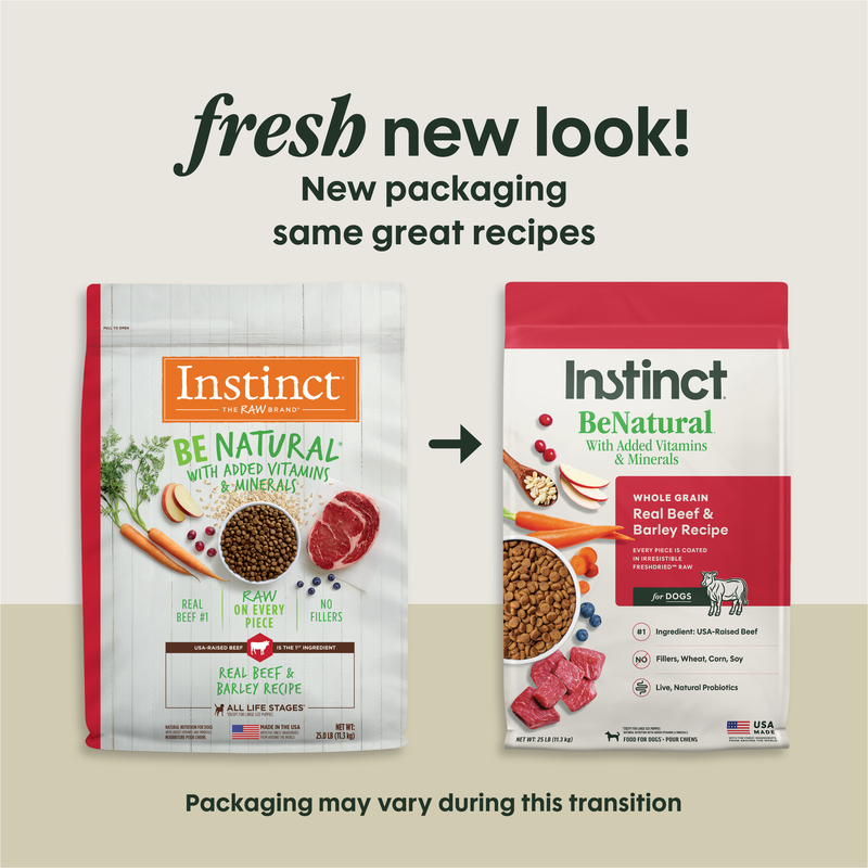 Instinct Be Natural Beef & Barley Recipe Dry Dog Food