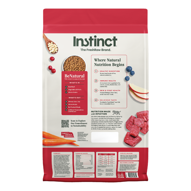 Instinct Be Natural Beef & Barley Recipe Dry Dog Food