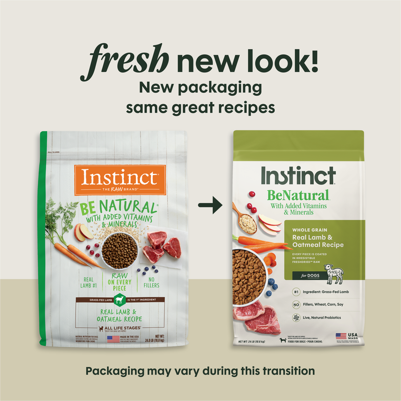 Instinct Be Natural Lamb & Oatmeal Recipe Dry Dog Food