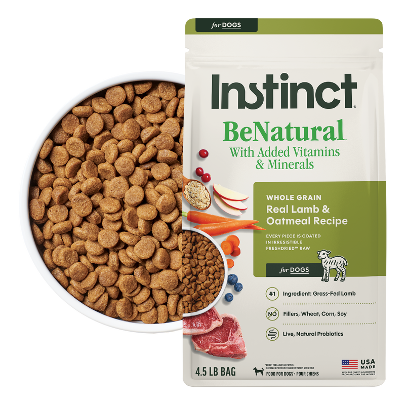 Instinct Be Natural Lamb & Oatmeal Recipe Dry Dog Food