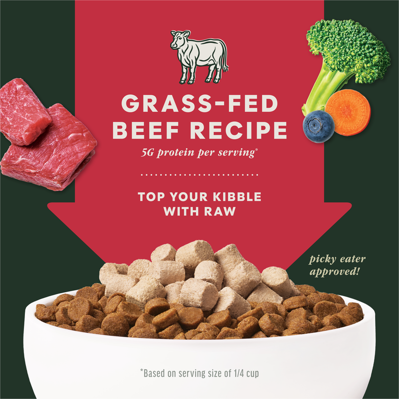 Instinct Raw Boost Mixers Beef Freeze-Dried Dog Food Topper, 6 oz. Bag