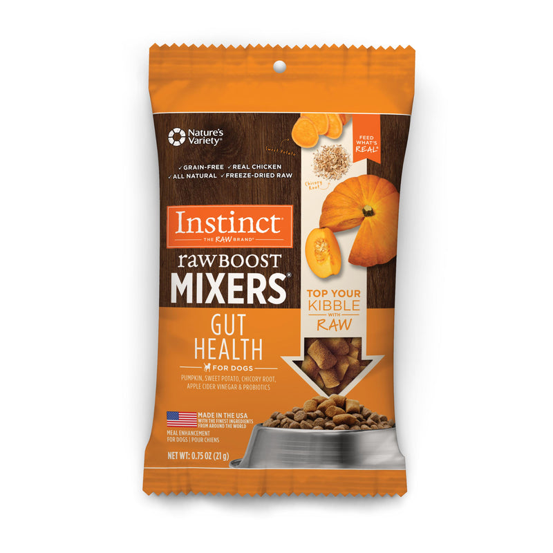 Instinct Raw Boost Mixers Gut Health Freeze-Dried Dog Food Topper, 0.75 oz. Bag