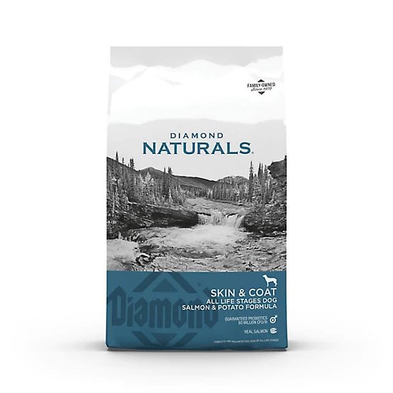 Diamond Naturals All Life Stages Skin and Coat Salmon and Potato Formula Dry Dog Food, 30lb