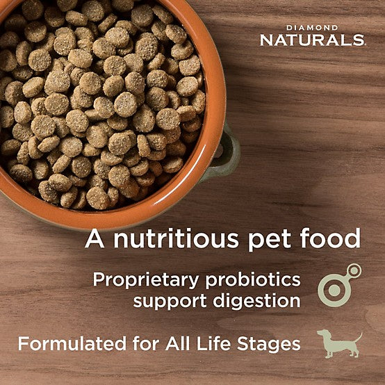 Diamond Naturals All Life Stages Skin and Coat Salmon and Potato Formula Dry Dog Food, 30lb