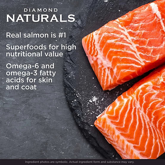 Diamond Naturals All Life Stages Skin and Coat Salmon and Potato Formula Dry Dog Food, 30lb