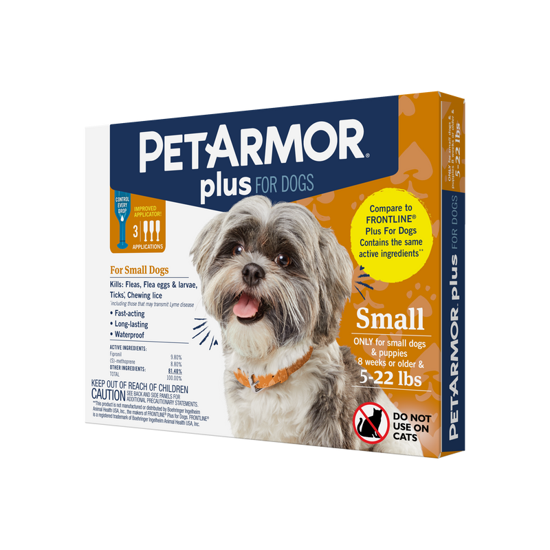 PetArmor Plus Flea & Tick Topical Dog 5-22LB 3CT