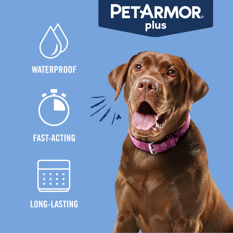 PetArmor Plus Flea & Tick Topical Dog 45-88LB 3CT