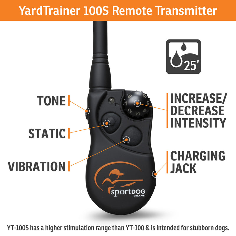 SportDOG Brand® YardTrainer 100S Remote Trainer - For Stubborn Dogs