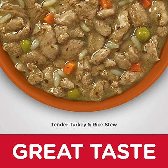 Hill's Science Diet Adult Sensitive Stomach and Skin Tender Turkey and Rice Stew Wet Dog Food, 12.5 oz.
