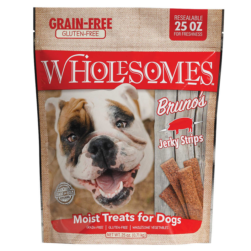 Wholesomes Bruno's Jerky Strips Grain-Free Dog Treats