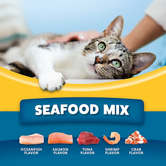 Paws & Claws Adult Indoor/Outdoor Seafood Mix Recipe Dry Cat Food, 36lb