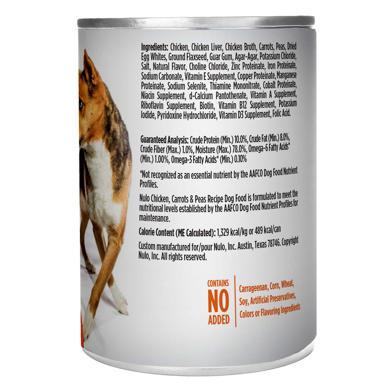 Nulo FreeStyle Chicken, Peas, & Carrots Pate Wet Dog Food