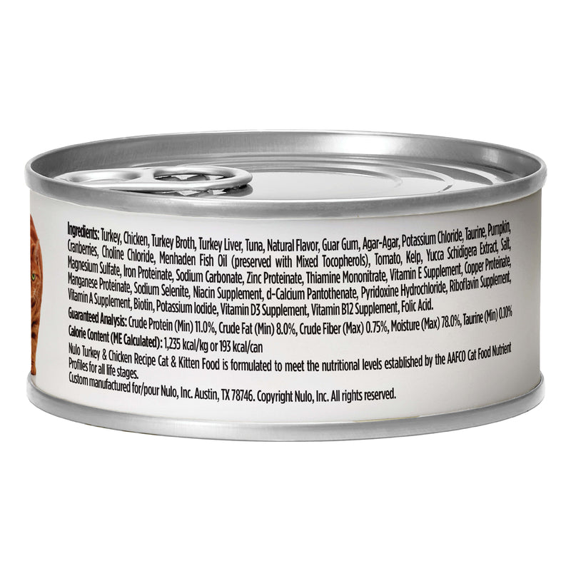 Nulo Paté Turkey & Chicken Recipe Wet Cat Food