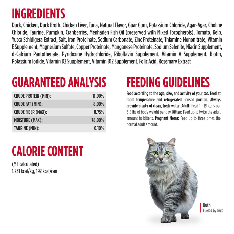 Nulo Paté Duck & Tuna Recipe Wet Cat Food
