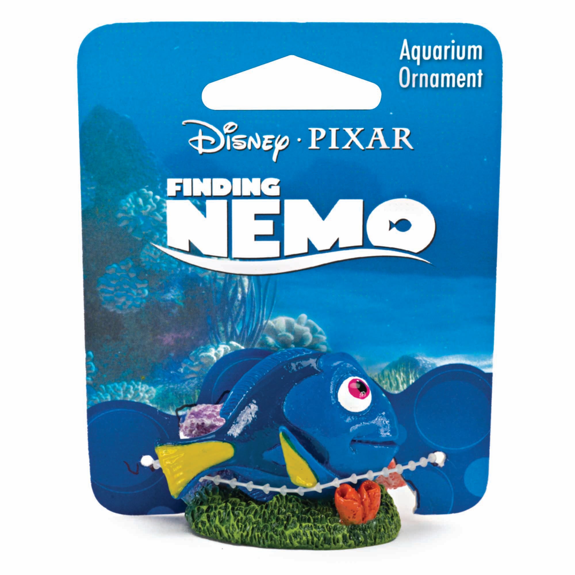 finding nemo fish in a box walt disney Penn Plax Finding Nemo Mini Dory on Coral Aquarium Ornament