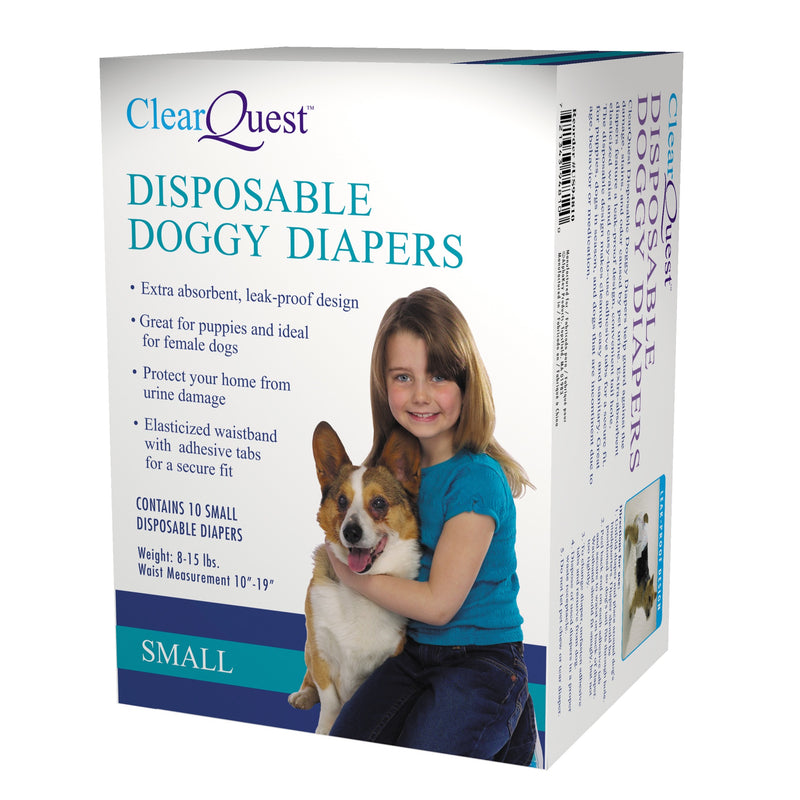 Clear Quest Disposable Doggy Diapers Small