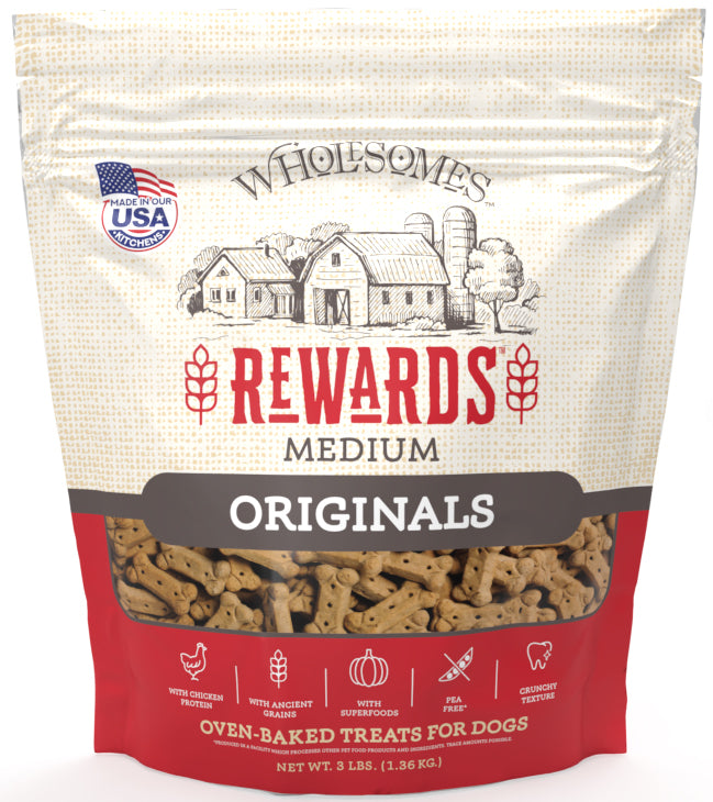 Wholesomes Rewards Medium Originals Biscuit Dog Treats