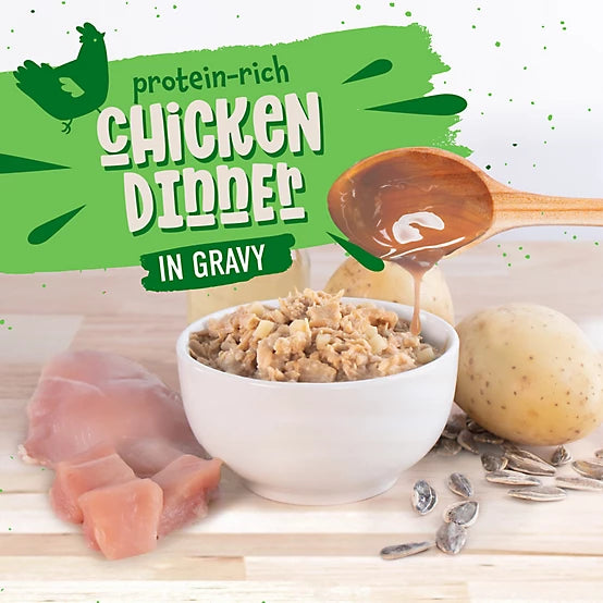 Earthborn Holistic Adult Grain-Free Chicken Catcciatori Chicken Dinner in Gravy Recipe Wet Cat Food, 3 oz.