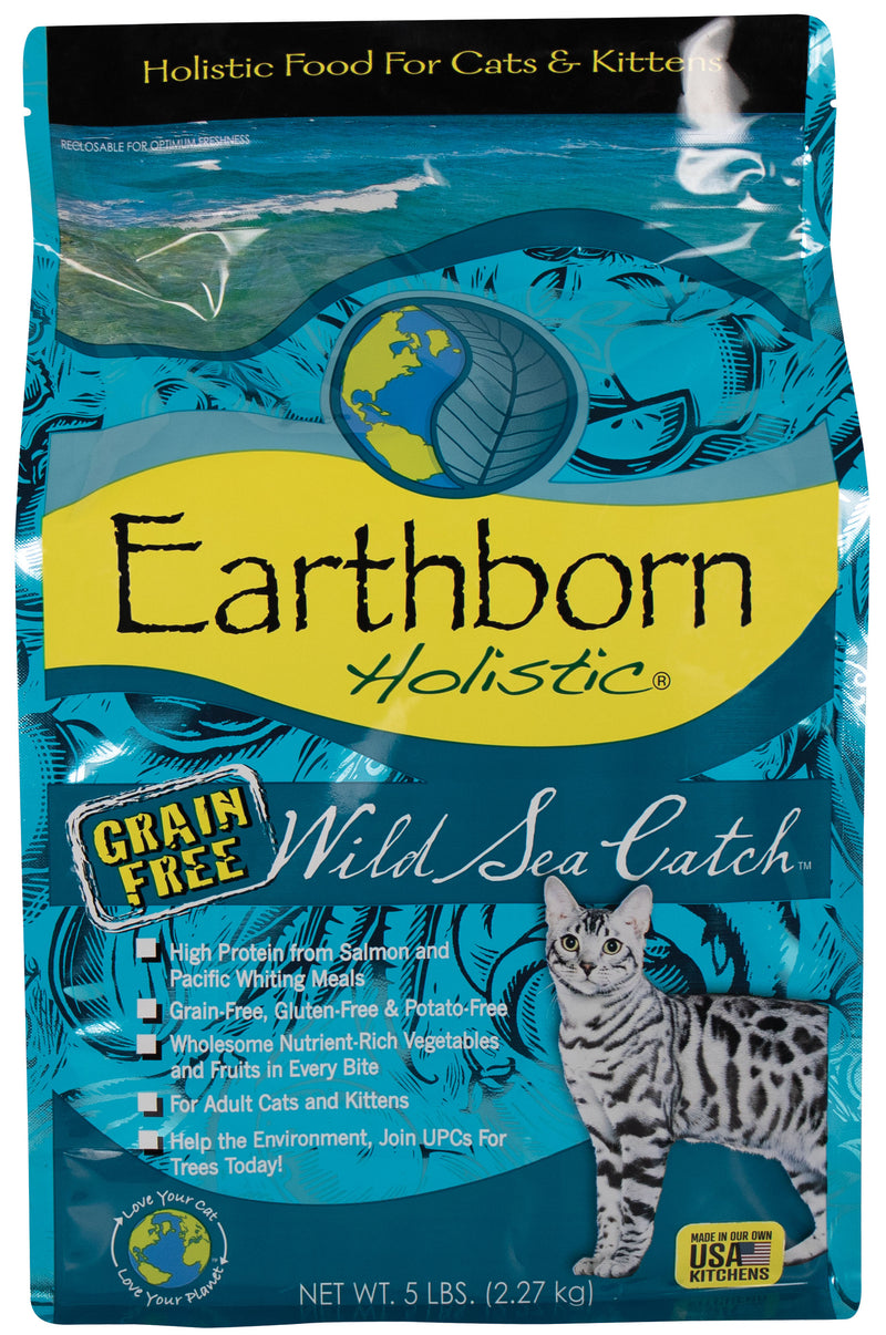 Earthborn Holistic Wild Sea Catch Grain-Free Dry Cat Food 5 lb