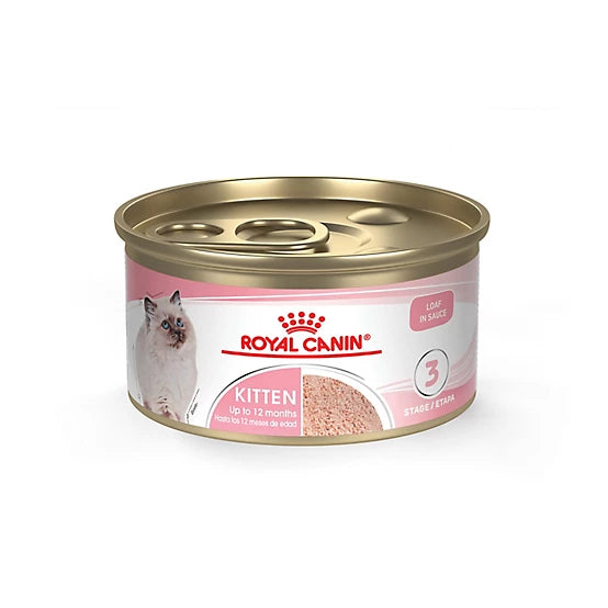 Royal Canin Kitten Instinctive Loaf in Sauce Canned Cat Food, 3 oz.
