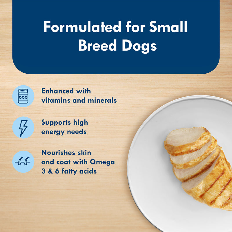 Blue Buffalo Delights Small Breed Natural Wet Dog Food, Rotisserie Chicken Flavor in Gravy, 3.5-oz. Cup