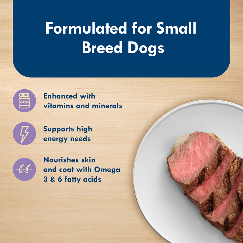 Blue Buffalo Delights Small Breed Natural Wet Dog Food, Porterhouse Paté, 3.5-oz. Cup