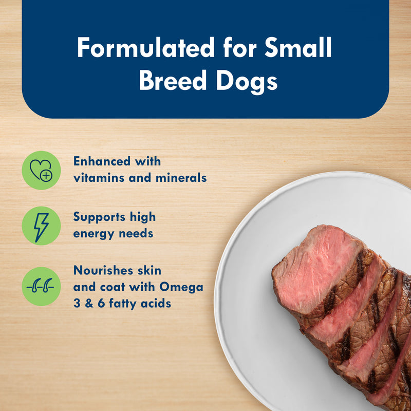 Blue Buffalo Delights Natural Adult Small Breed Wet Dog Food, Variety Pack, Made with Natural Ingredients, Filet Mignon & New York Strip Recipe in Hearty Gravy, 3.5-oz Cups (12 Count, 6 of Each)