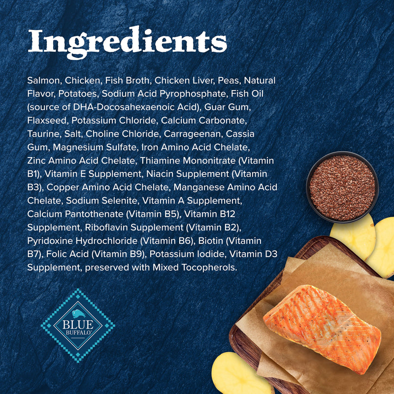 Blue Buffalo Wilderness Natural High Protein Grain Free Wet Food for Kittens, Salmon Pate, 3-oz