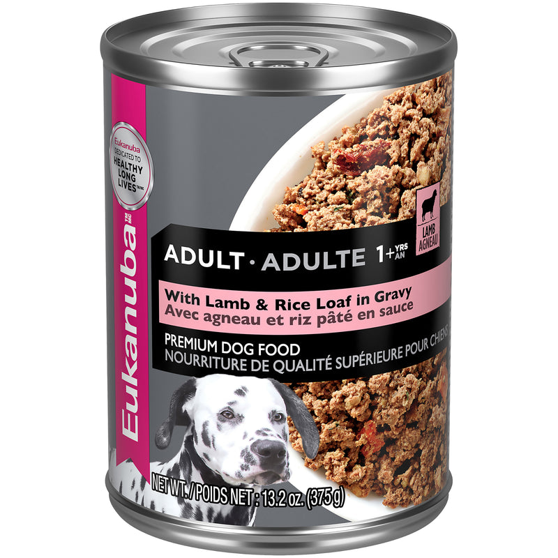Eukanuba Adult with Lamb & Rice Canned Dog Food, 13.2 oz, case of 12