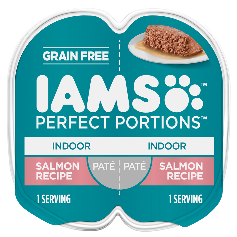 IAMS Proactive Health Paté Indoor Wet Cat Food Salmon Entrée, 2.6oz