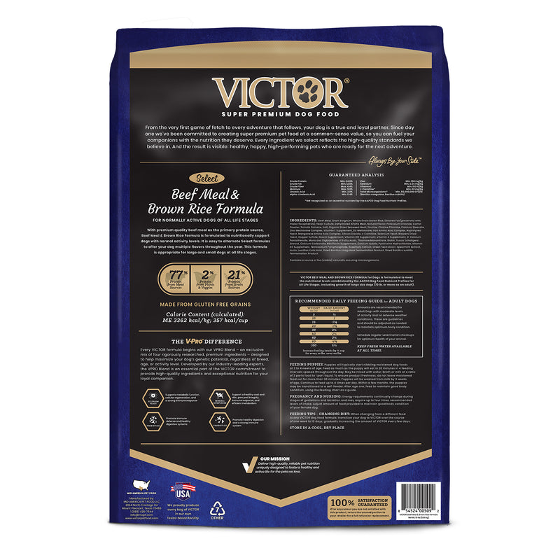 Victor Beef Meal & Rice Dry Dog Food