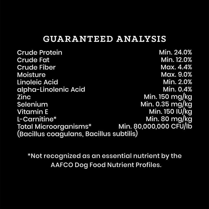 Victor Beef Meal & Rice Dry Dog Food Guaranteed Analysis