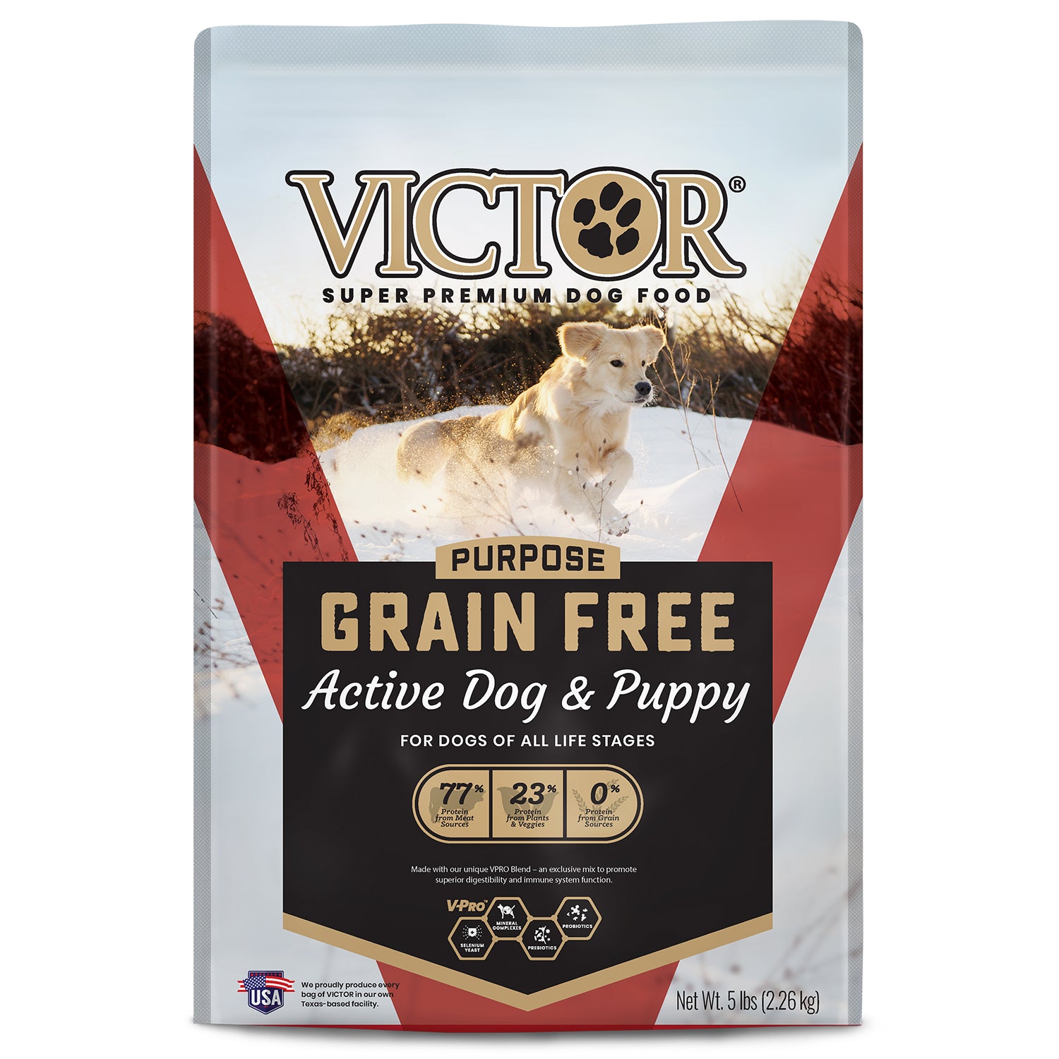 Victor Grain Free Active Dog & Puppy Dry Dog Food, 5lb – Petsense