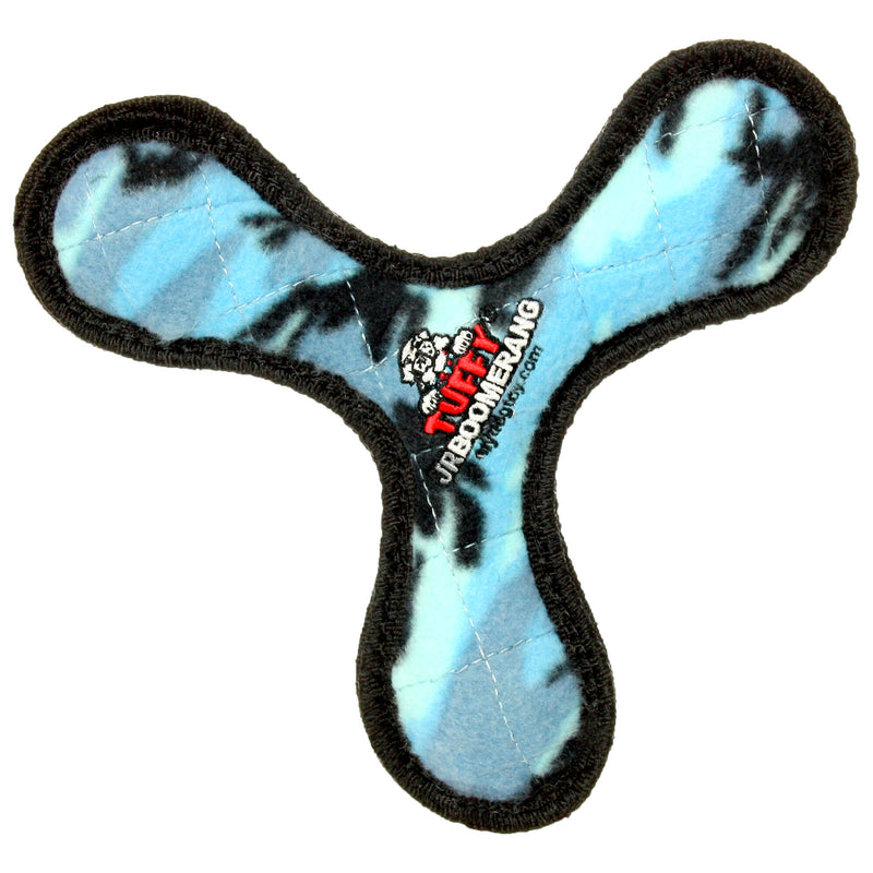 Tuffy Jr Boomerang Camo Blue, Dog Toy